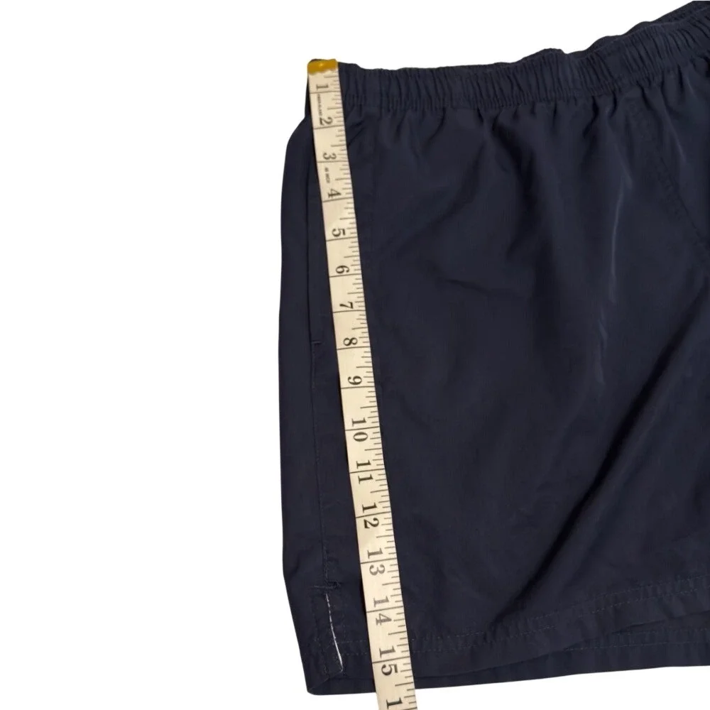Vintage Nike Running Shorts Boys Youth L 12-14 Navy Blue Silver Tag Y2K Athletic